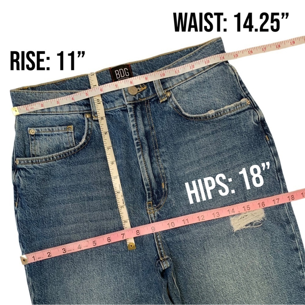 Urban Outfitters BDG High Waisted Comfort Stretch Flare Jean Indigo Size 28 - Picture 14 of 17